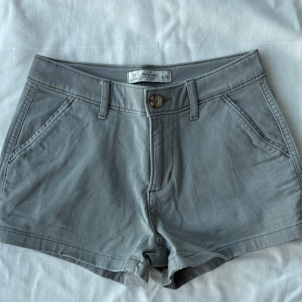 Abercrombie & Fitch Gray Cotton Shorts